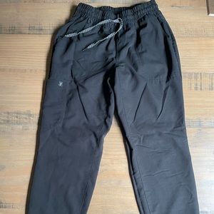Jaanuu black scrub jogger bottoms
